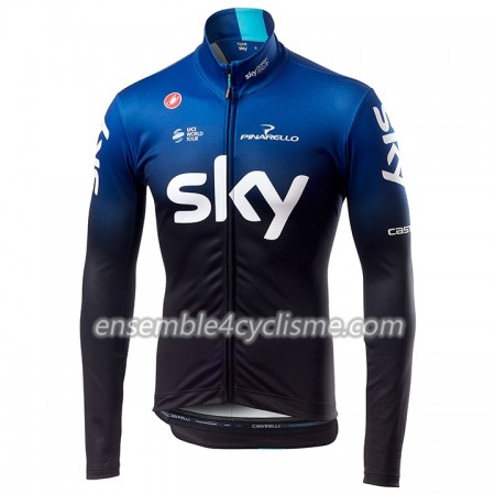 Maillot Cyclisme 2019 Team Sky Manches Longues N001